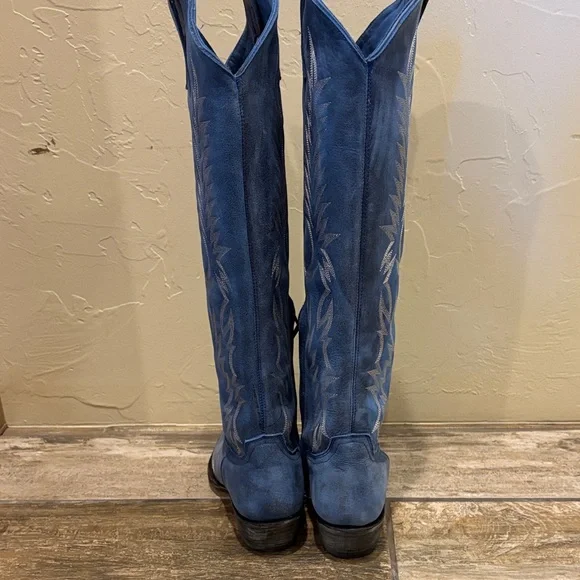 Old Gringo Blue Heeled Boots - Picture 2 of 5